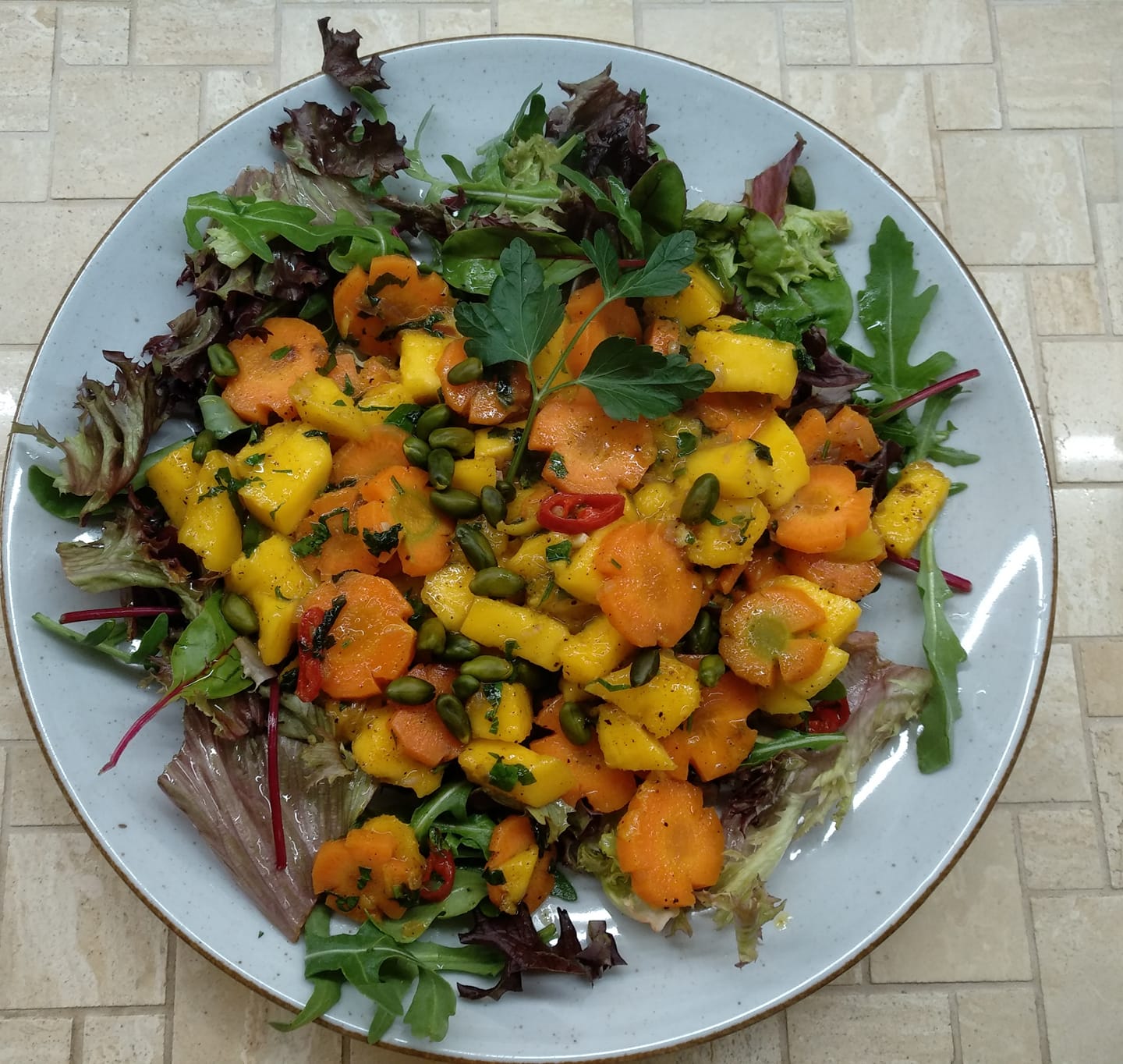 lauwarmer Möhren-Mango-Salat | Gabi Koch-t