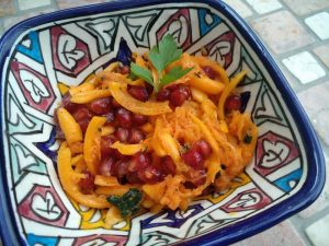 Kürbis-Granatapfel-Salat